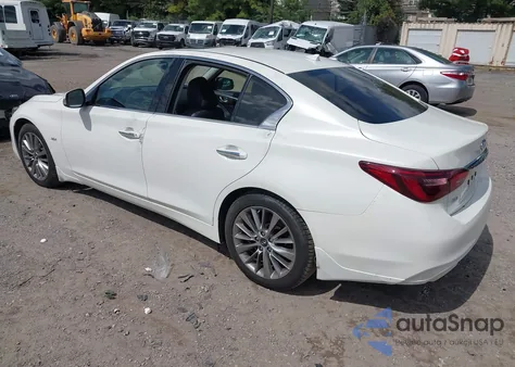 2018 Infiniti Q50 2.0T Luxe z USA, uszkodzony, nr VIN JN1CV7AR3JM280160